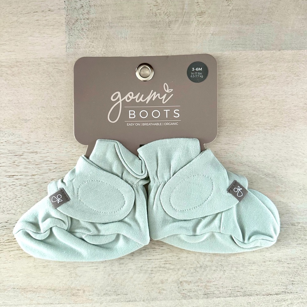 Goumi Baby Sock Boots in color Succulent, Size 3-6 months.